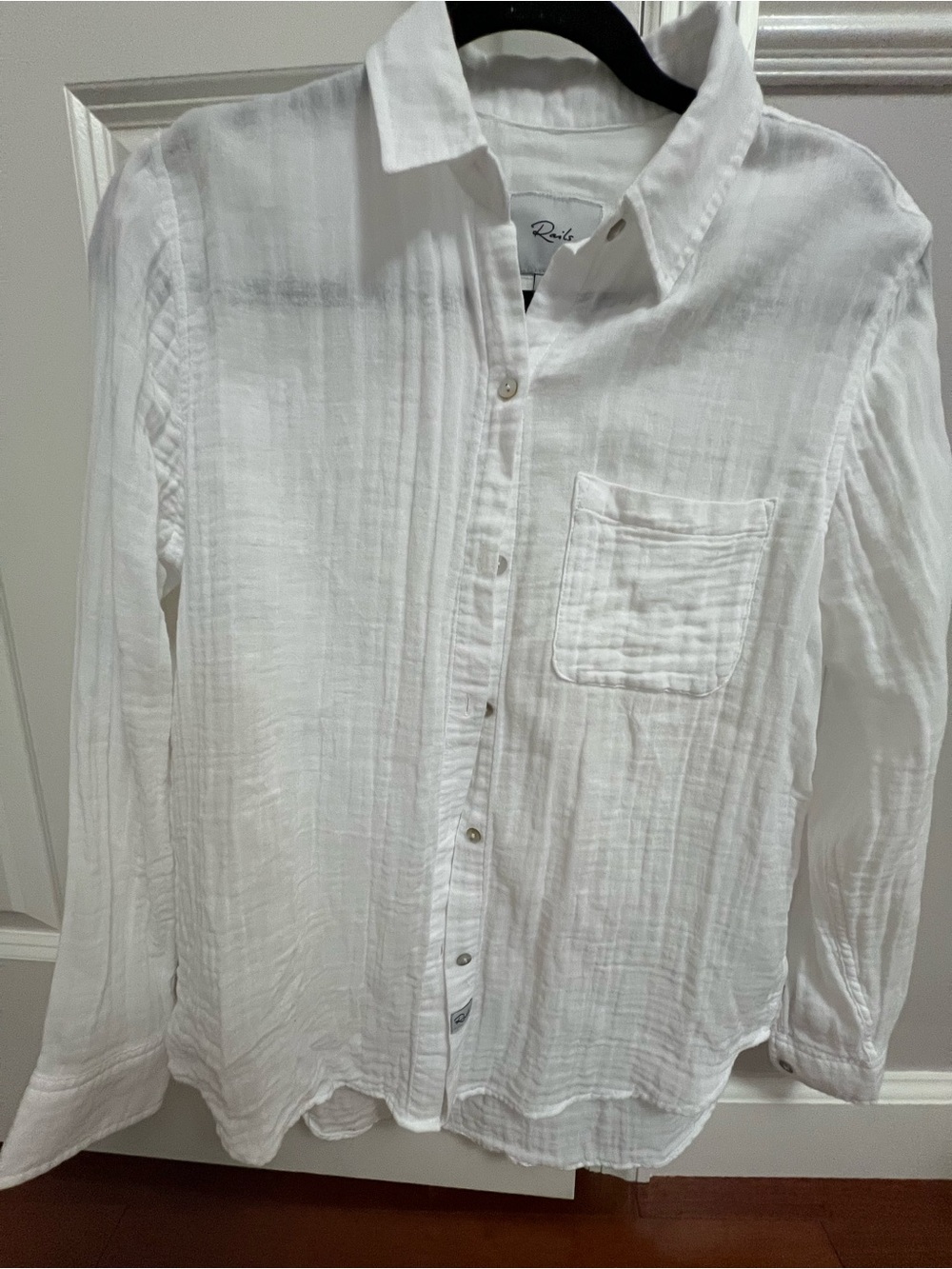 Rails Men's White Textured Button-Down Shirt